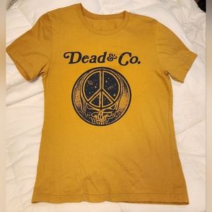 Grateful Dead - Dead & Co. Yellow SS shirt (men's medium) Foxboro 2022